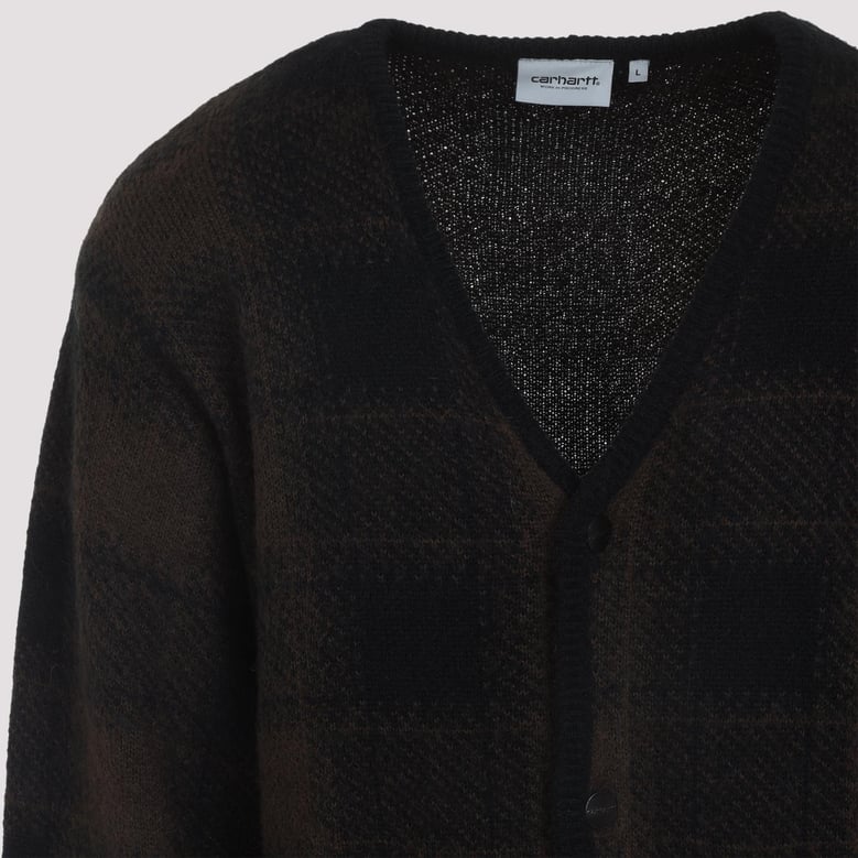 black everson alpaca cardigan by Selfnex