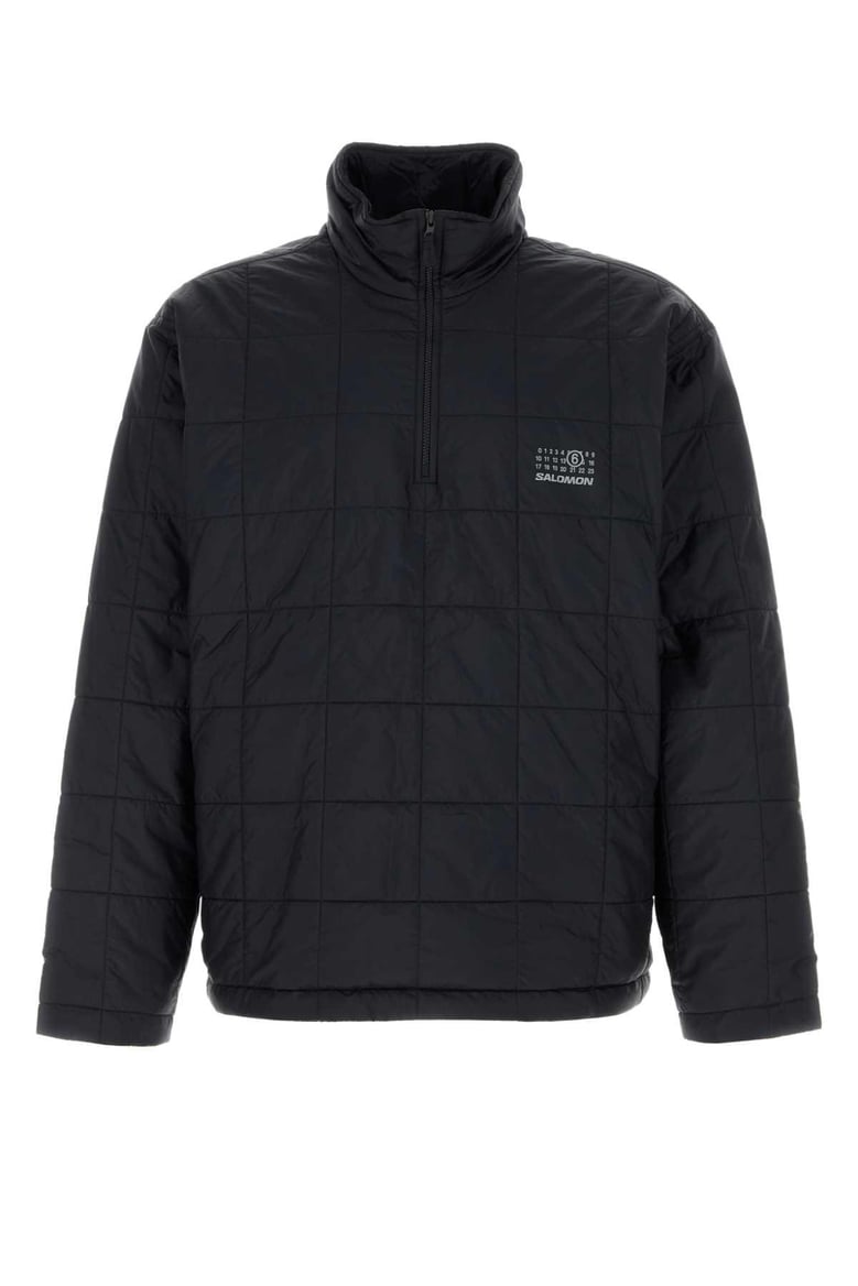 reversible black nylon jacket by Selfnex