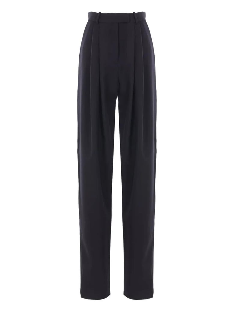 black pants with darts by Selfnex