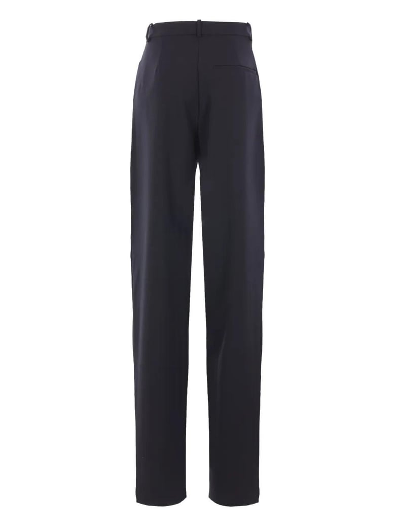 black pants with darts by Selfnex