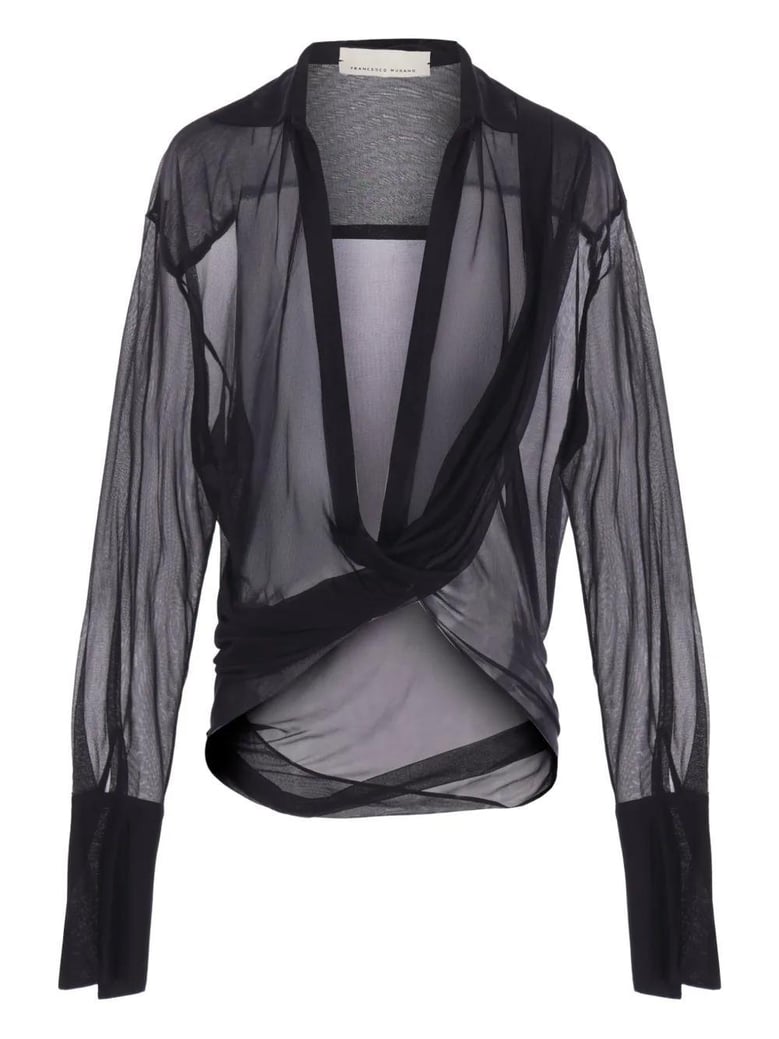 semitransparent black blouse by Selfnex