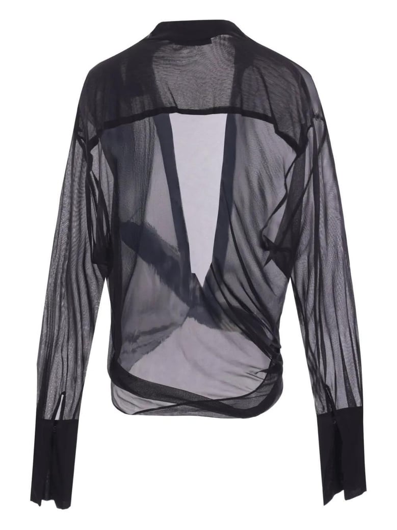 semitransparent black blouse by Selfnex