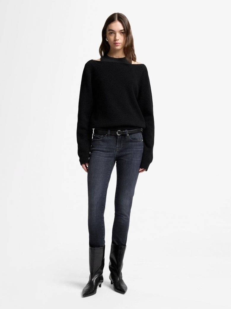 low-rise skinny jeans by Selfnex