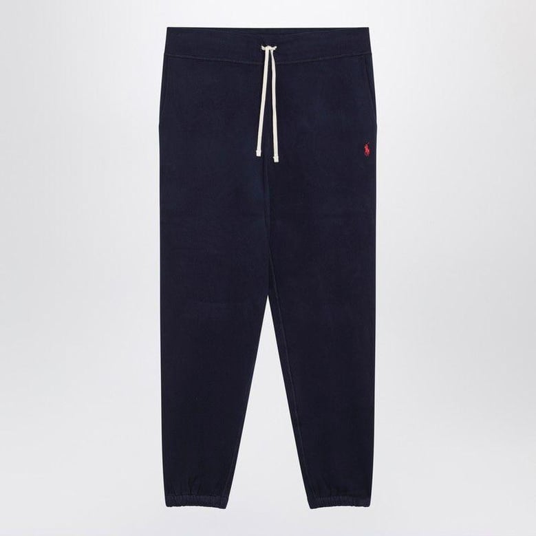 navy blue cottonblend jogging pants by Selfnex