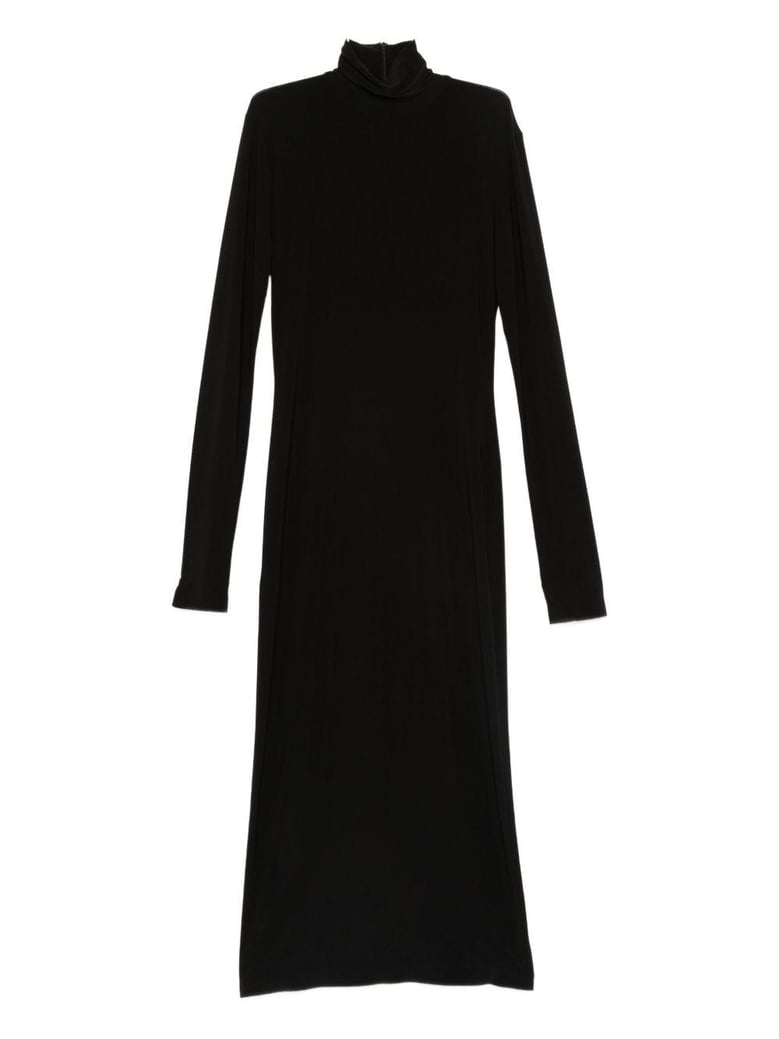 turtle-neck midi dress by Selfnex