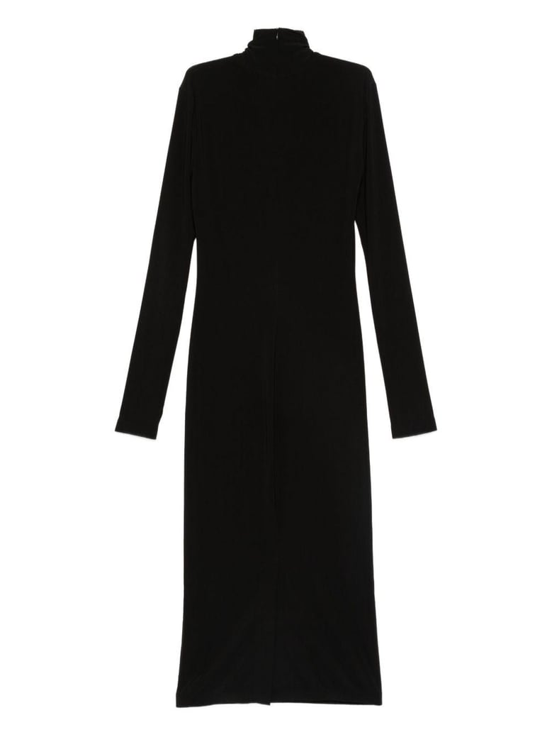 turtle-neck midi dress by Selfnex