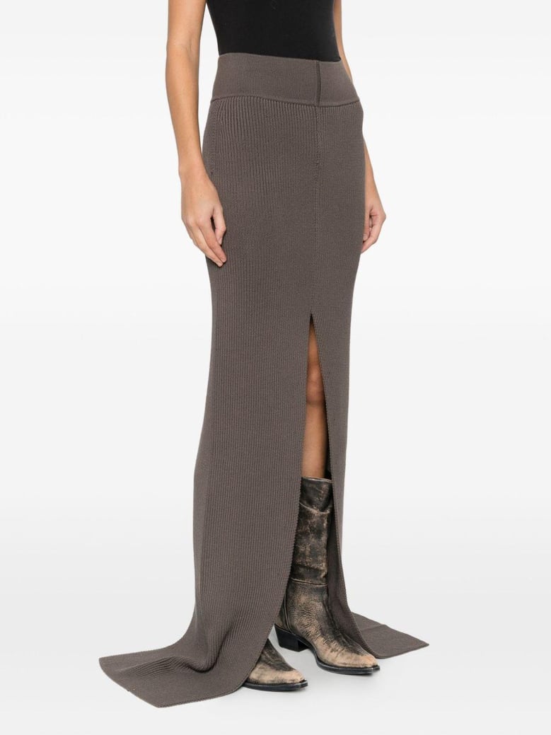 wool long skirt by Selfnex