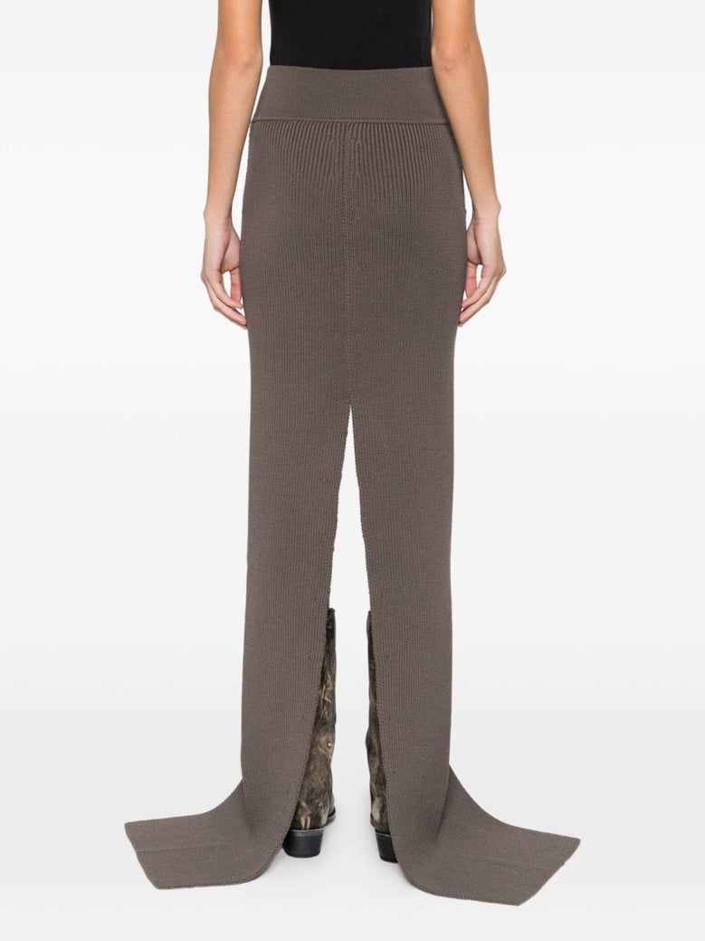wool long skirt by Selfnex