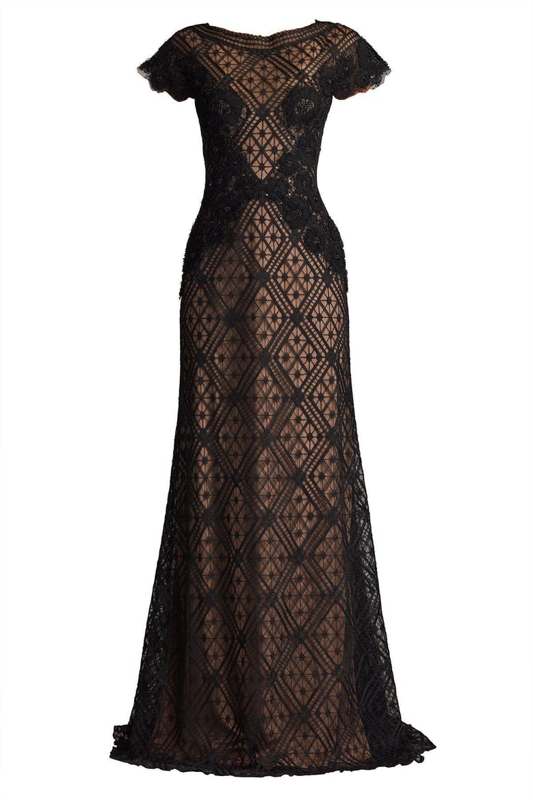 jasi embroidered illusion gown by Selfnex