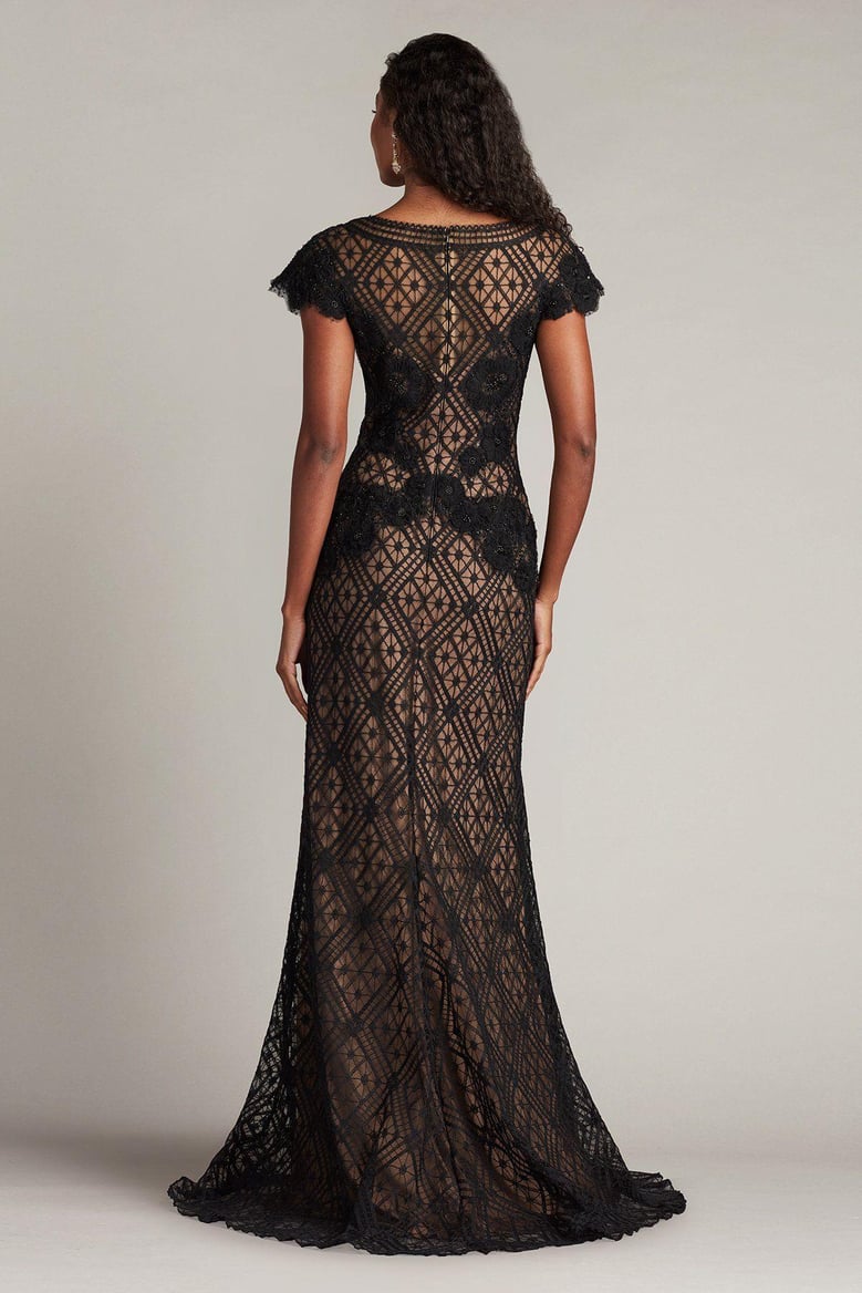 jasi embroidered illusion gown by Selfnex