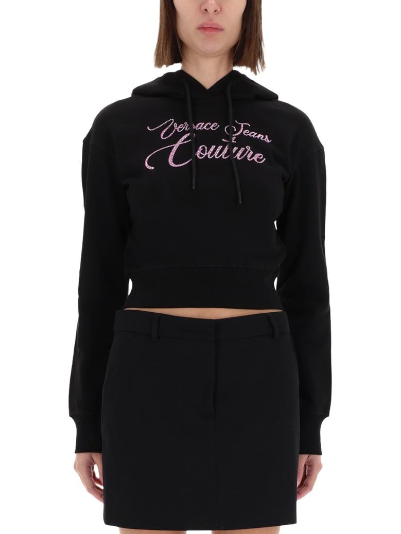 cropped sweatshirt with logo by Selfnex