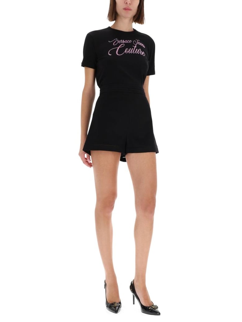 tshirt with logo and rhinestones by Selfnex