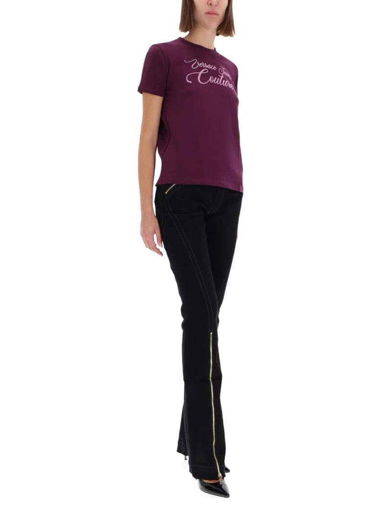 tshirt with logo and rhinestones by Selfnex