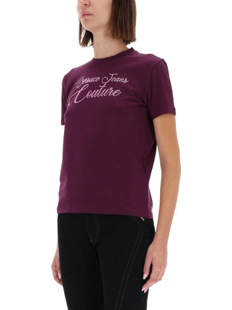 tshirt with logo and rhinestones by Selfnex