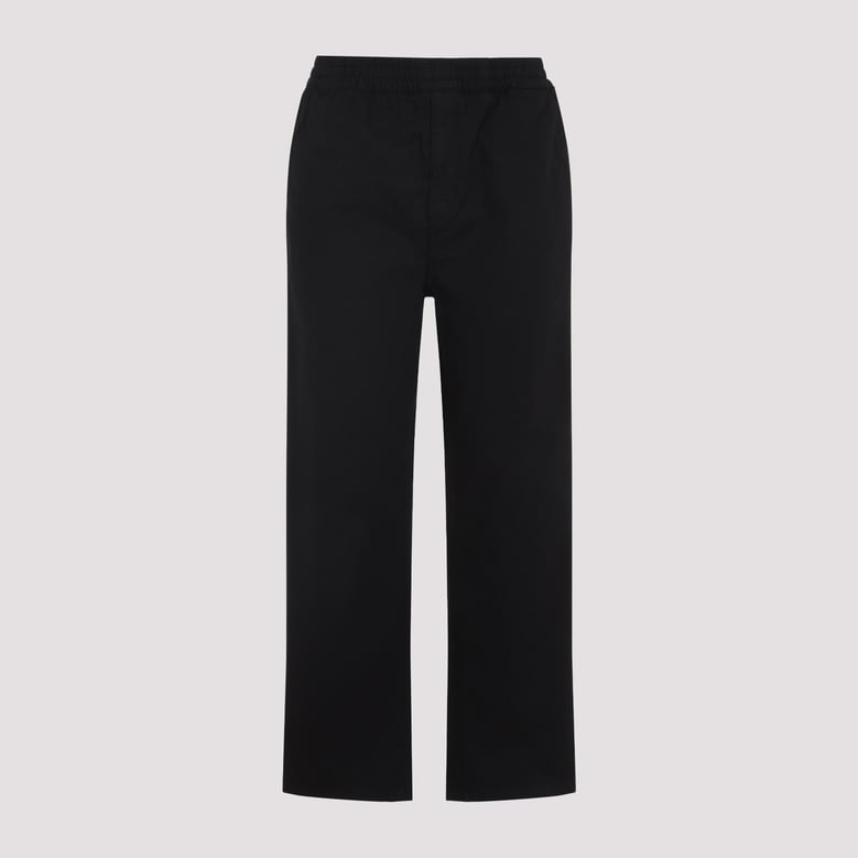 black flint cotton pants by Selfnex