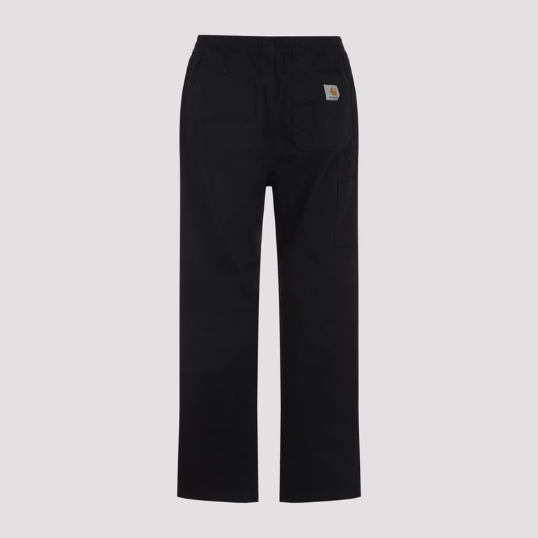 black flint cotton pants by Selfnex