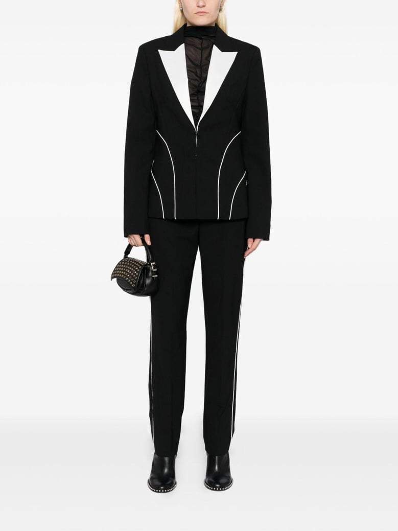 pantalon sastre negro raya blanca by Selfnex