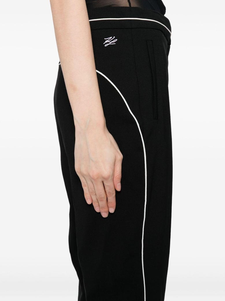 pantalon sastre negro raya blanca by Selfnex