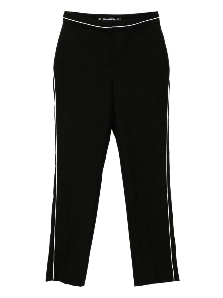 pantalon sastre negro raya blanca by Selfnex