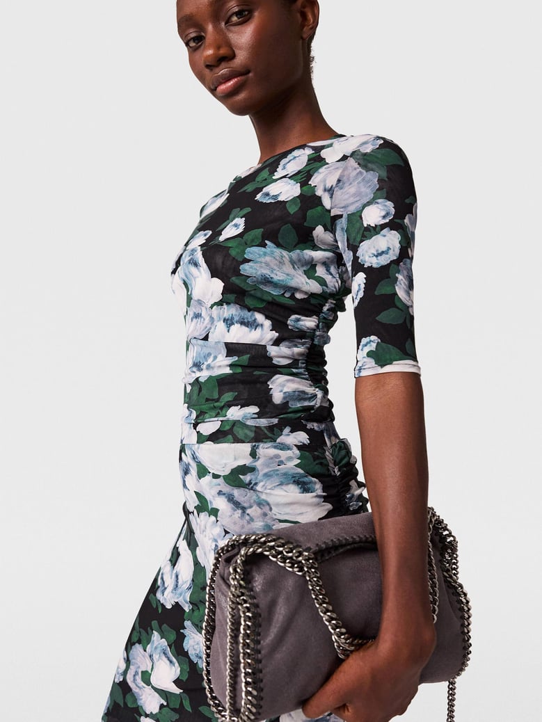floral mesh top by Selfnex
