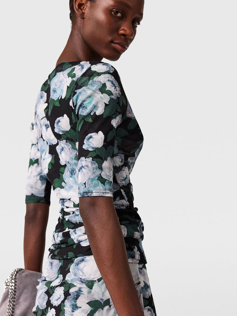 floral mesh top by Selfnex