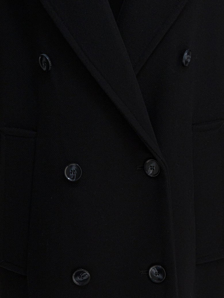 black virgin wool jacket by Selfnex