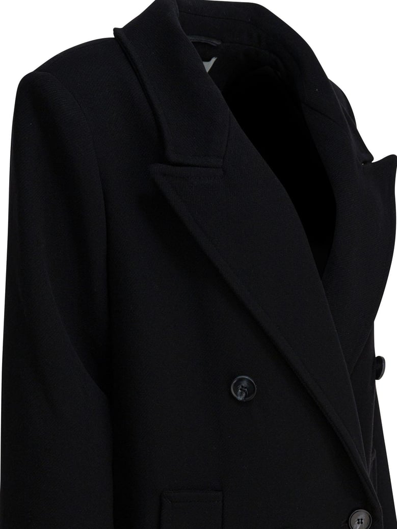 black virgin wool jacket by Selfnex
