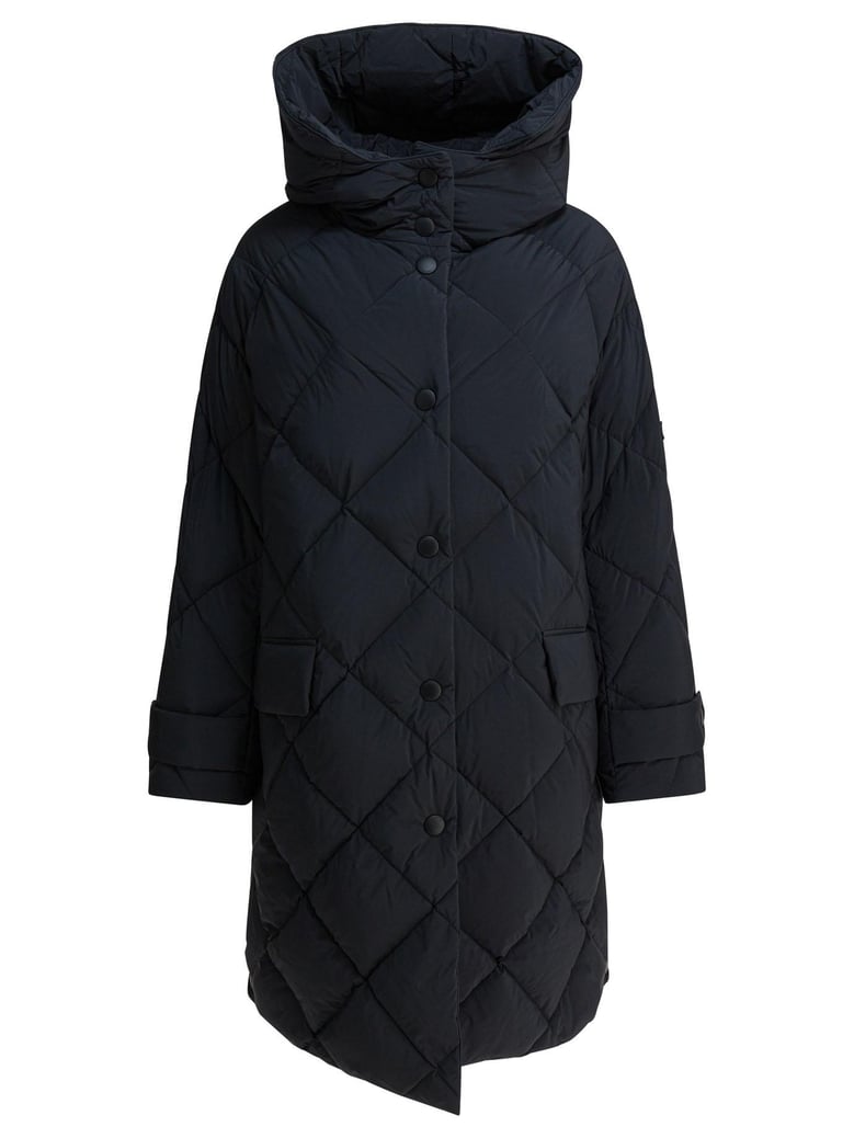 black polyester nylon down jacket by Selfnex