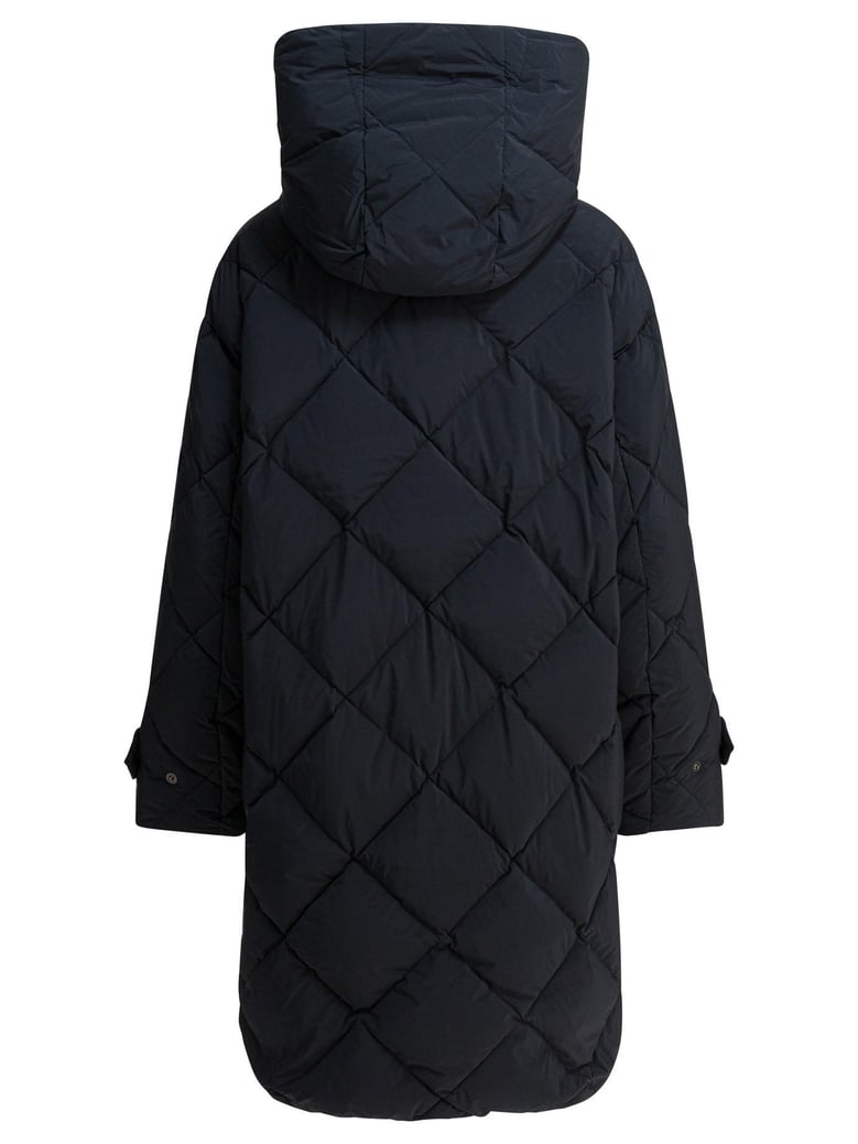 black polyester nylon down jacket by Selfnex