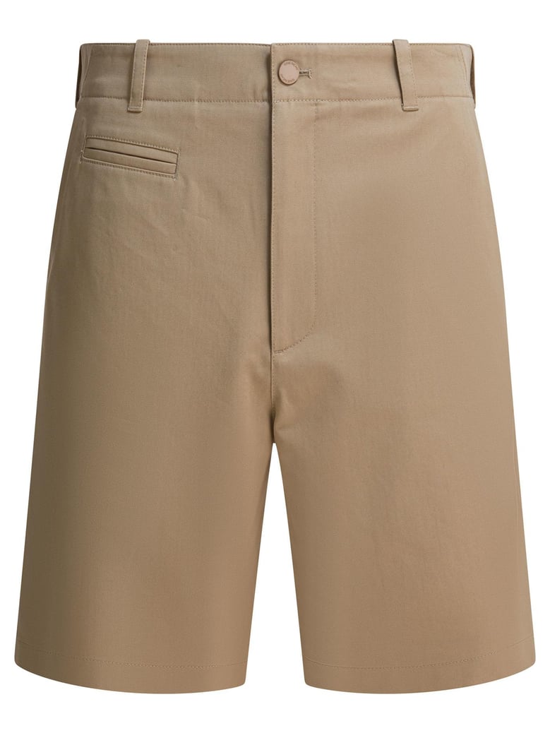 beige cotton shorts by Selfnex