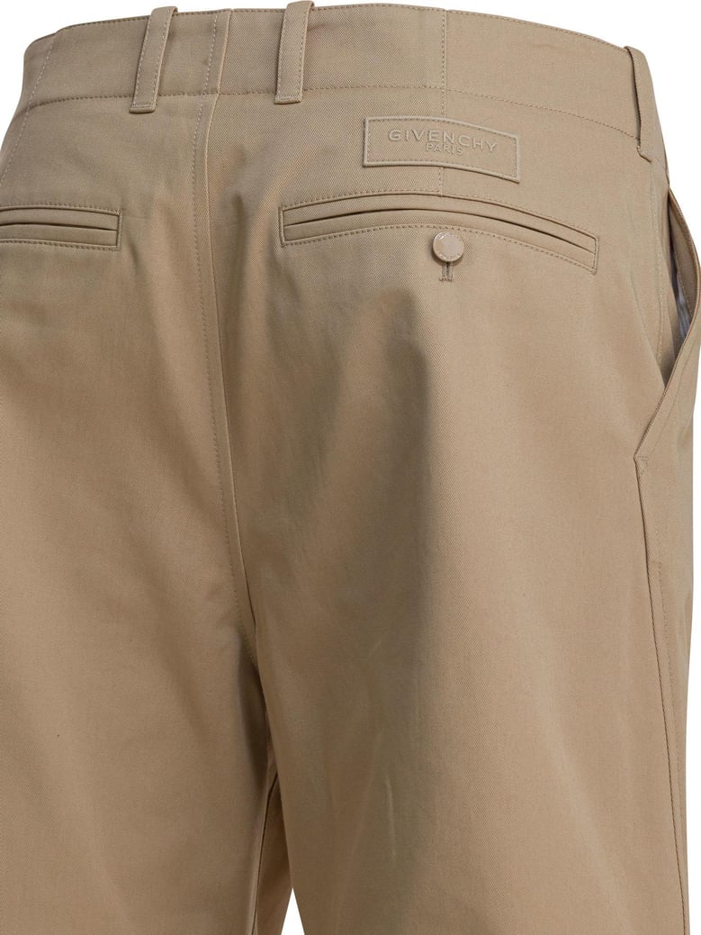 beige cotton shorts by Selfnex