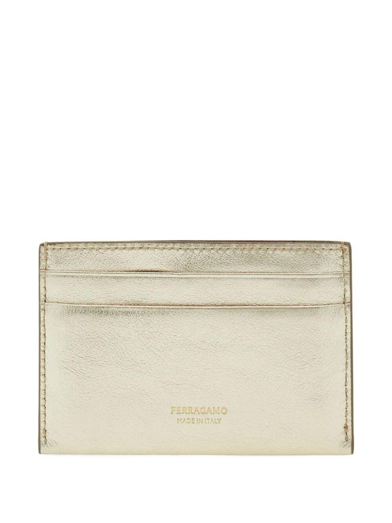 gancini laminated leather card holder by Selfnex