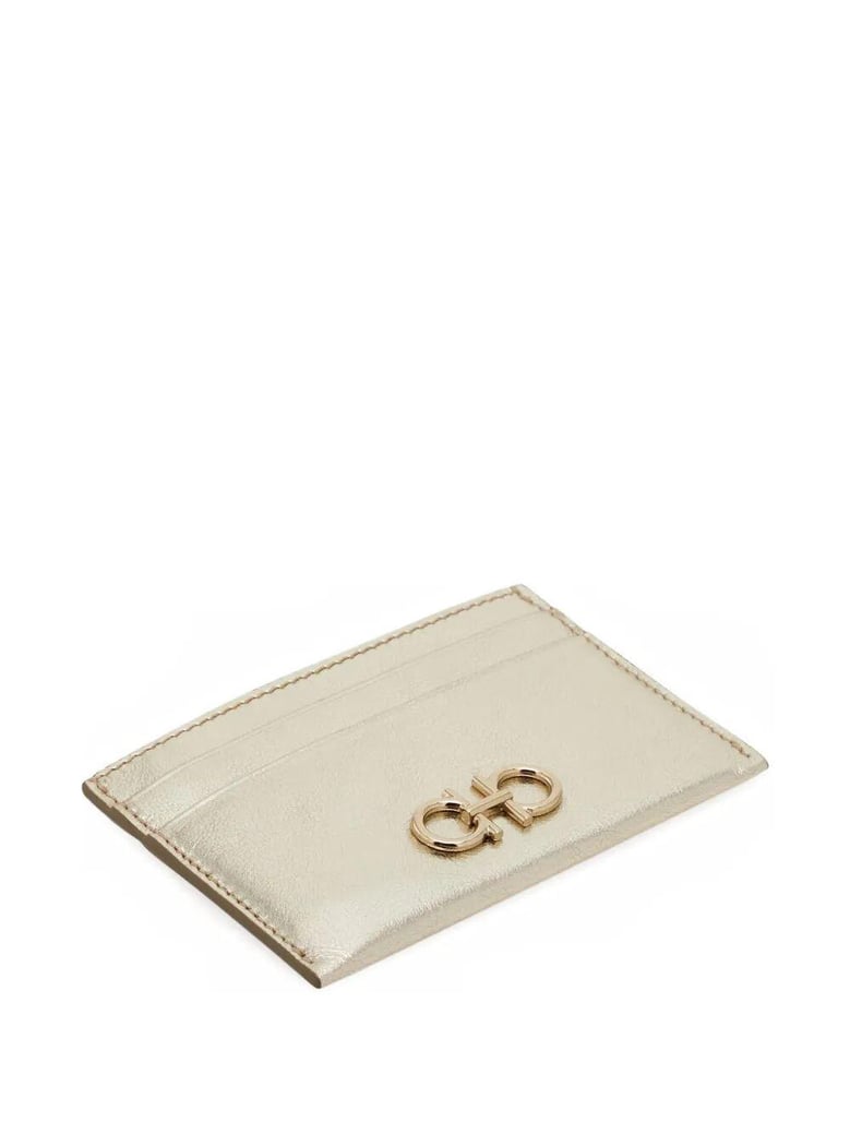 gancini laminated leather card holder by Selfnex