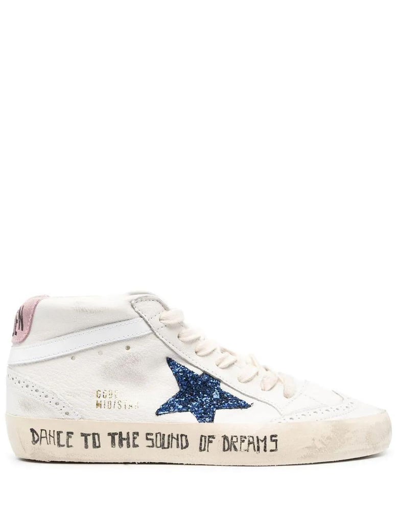 mid star nappa leather upper glitte by Selfnex