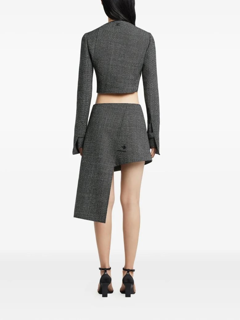 mini-skirt oblique caviar by Selfnex