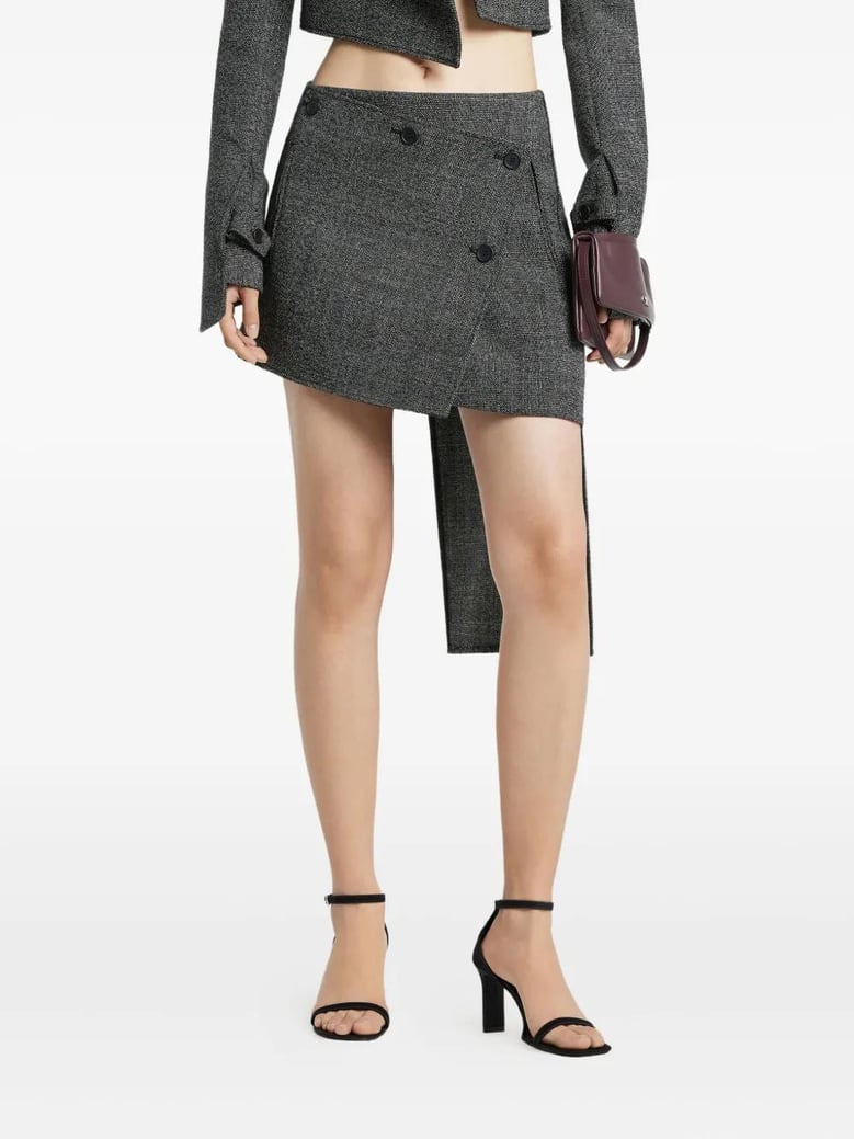 mini-skirt oblique caviar by Selfnex