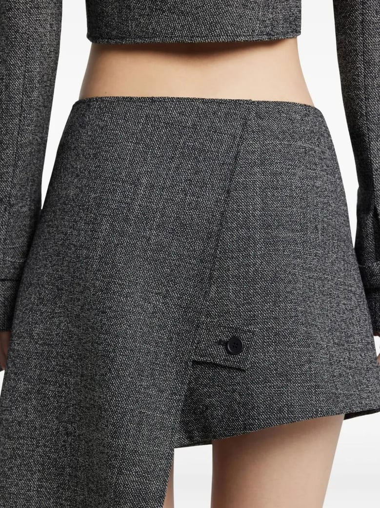mini-skirt oblique caviar by Selfnex