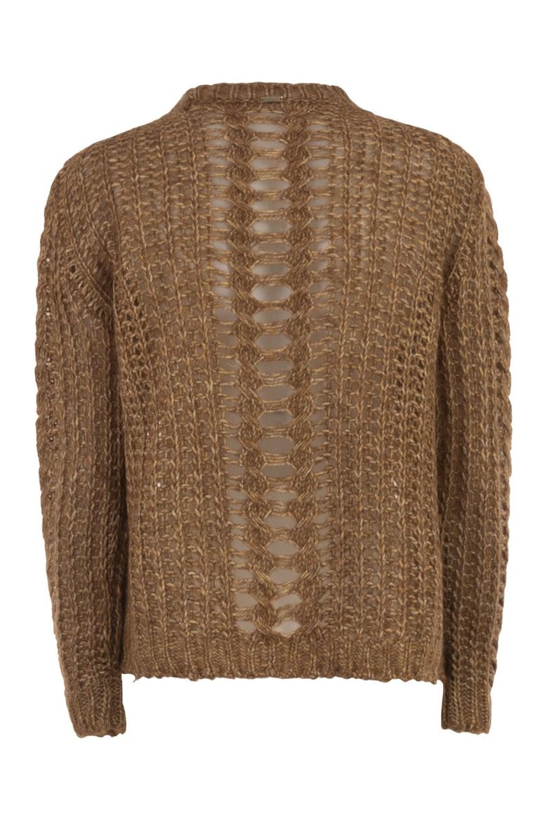 crew neck knitted jumper by Selfnex