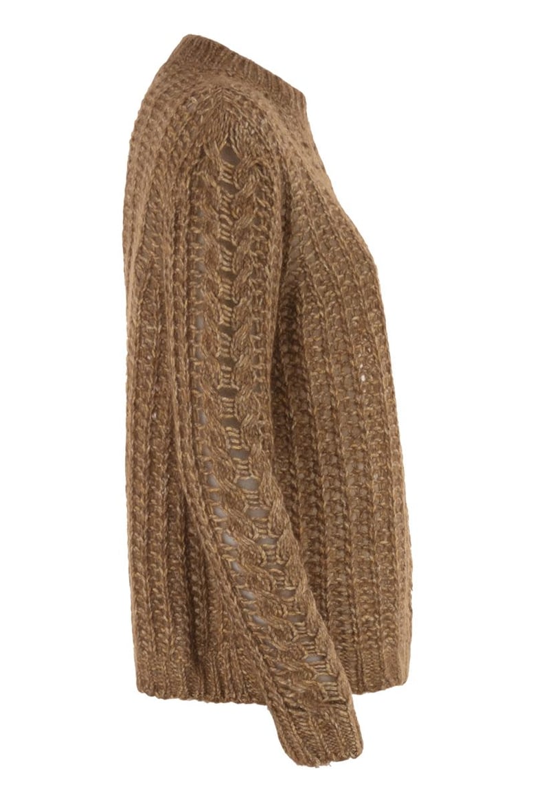 crew neck knitted jumper by Selfnex