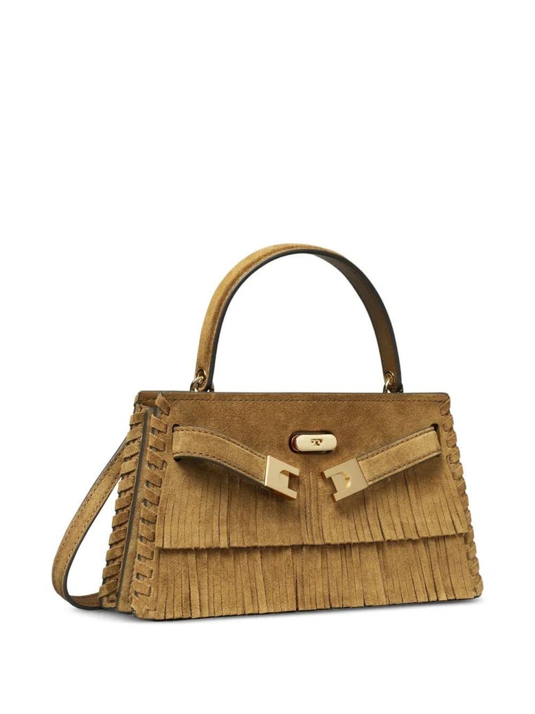 lee radziwill petite suede fringe mini top handle by Selfnex