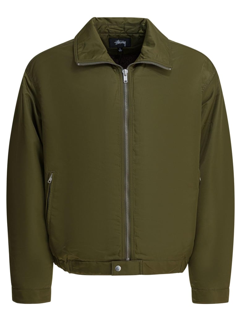 green nylon jacket by Selfnex