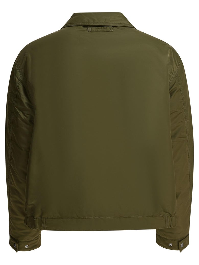 green nylon jacket by Selfnex