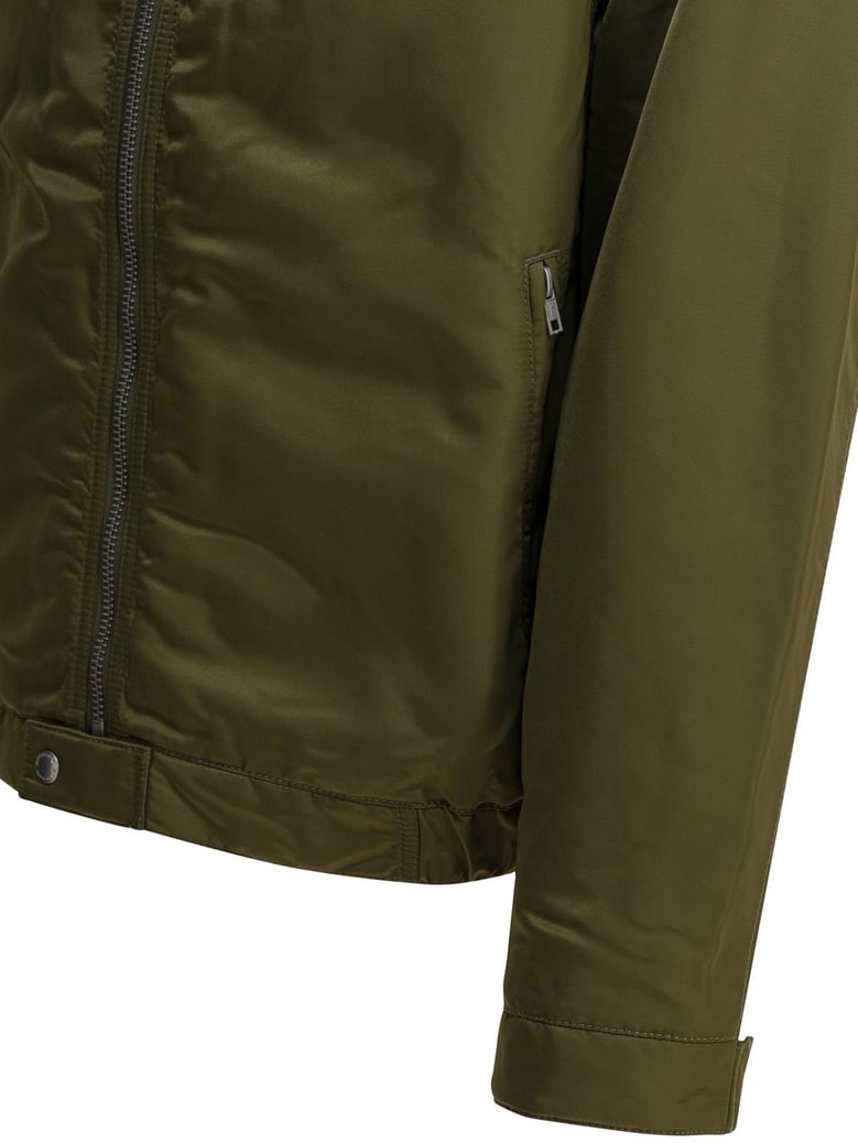 green nylon jacket by Selfnex