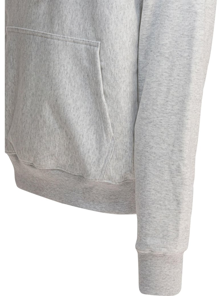 white cotton blend sweatshirt by Selfnex
