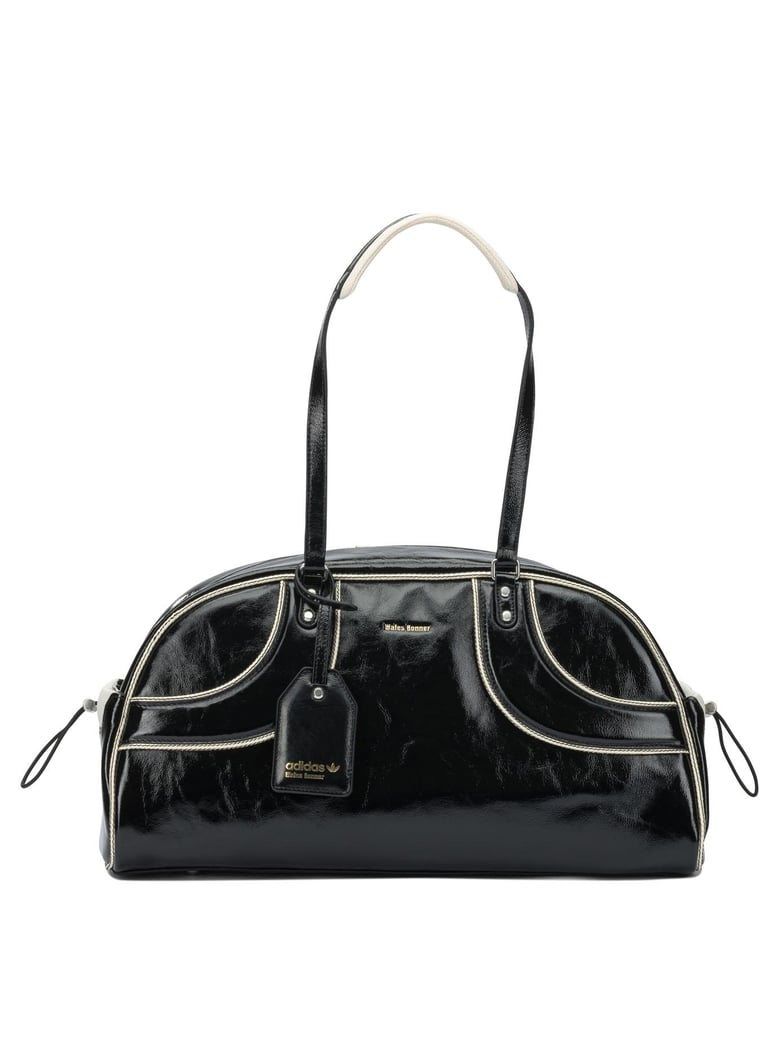 black cow leather sport bag by Selfnex