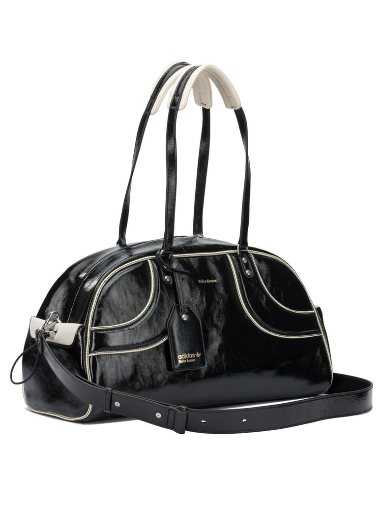 black cow leather sport bag by Selfnex