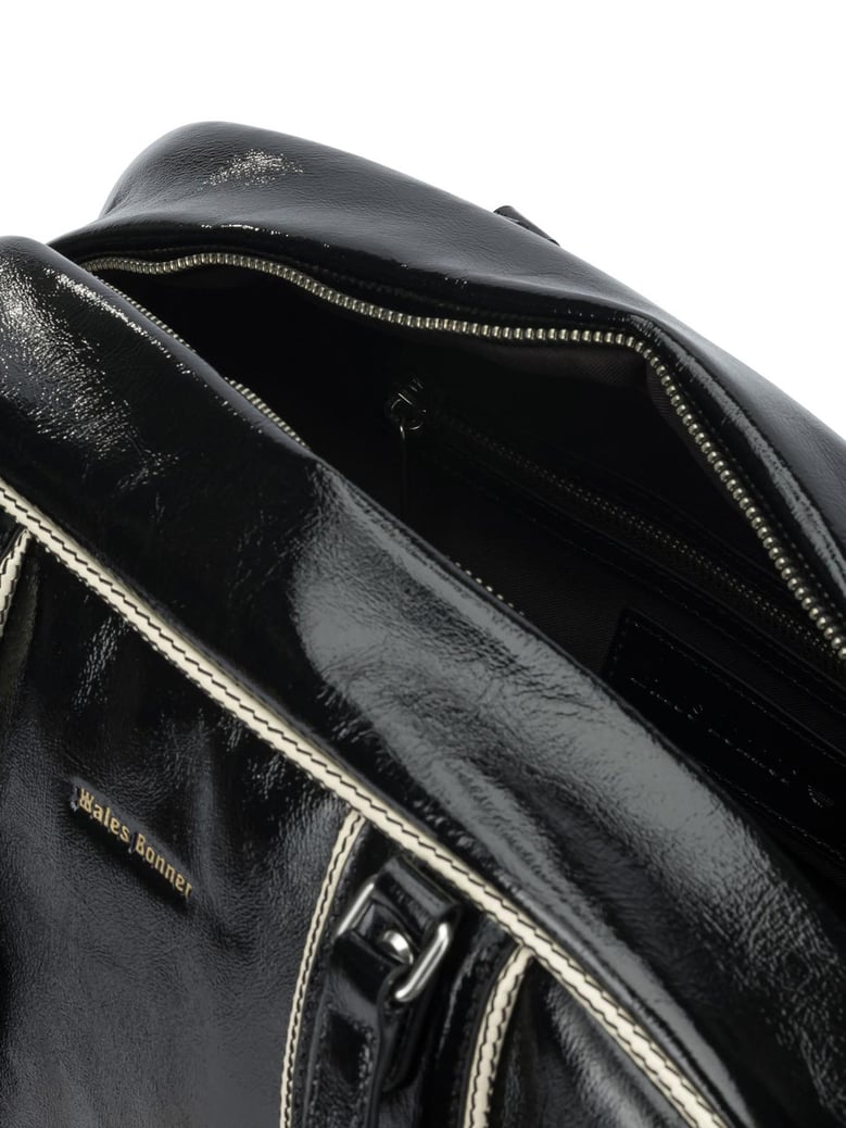 black cow leather sport bag by Selfnex
