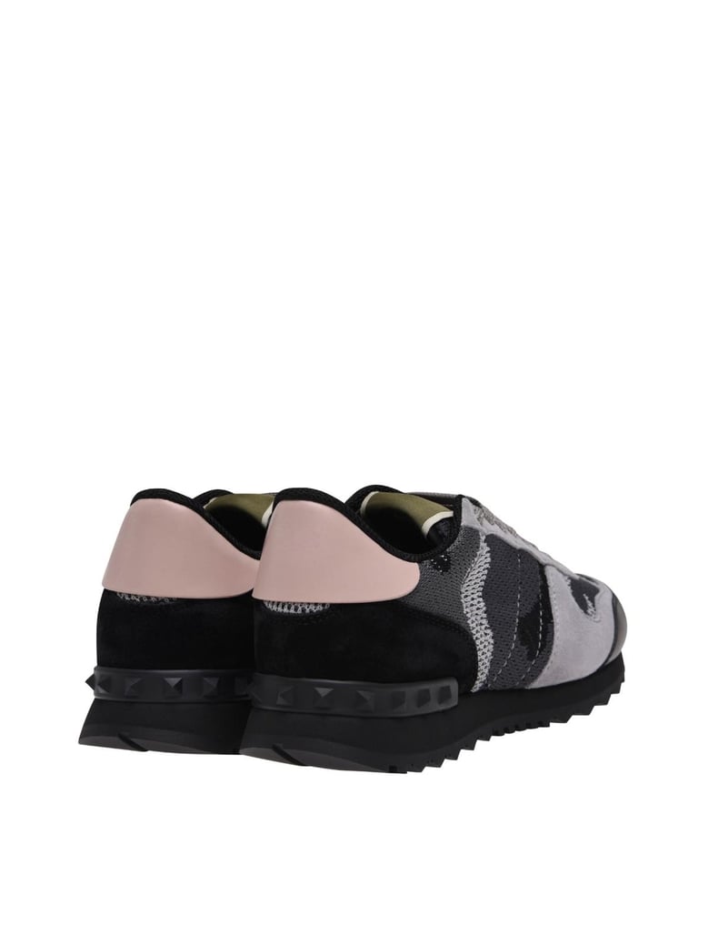rockstud camo sneakers by Selfnex