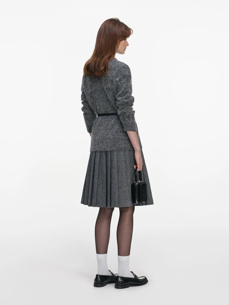 crystal trim cardigan by Selfnex