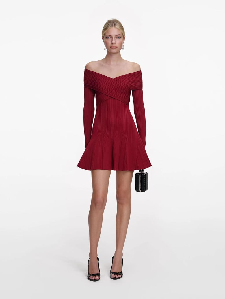 mini dress in viscose knit by Selfnex